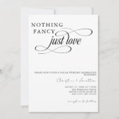 Lässige Hochzeitseinladung Einladung (Vorderseite)