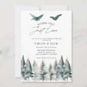 Lässige Hochzeitsempfehlung Einladung (Vorderseite)