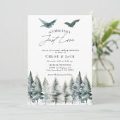 Lässige Hochzeitsempfehlung Einladung (Stehend Vorderseite)