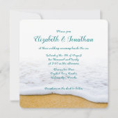 Lässige Hochzeitsfeier für Sand und Surf - Einladu Einladung (Vorderseite)