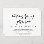 Lässige Hochzeitsfeier, nichts Extravagant, nur Li Einladung (Vorne/Hinten)