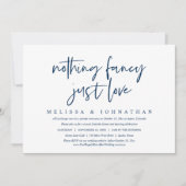 Lässige Hochzeitsfeier, nichts Extravagant, nur Li Einladung (Vorderseite)