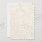 Lässige Hochzeitsfeiern am Strand Einladung (Rückseite)