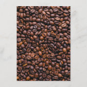 Lässige Kaffeebohnen hinzufügen Menü Kaffeeshop Menükarte (Rückseite)