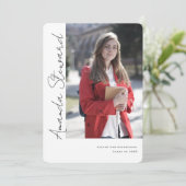 Lässige Kalligraphie-Schrift , Abschluss des moder Ankündigung (Stehend Vorderseite)