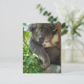 Lässige Koala Postcard Postkarte (Stehend Vorderseite)