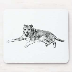 Lässige Konzentration, helle Ruhe Mousepad