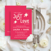 Lässige moderne Liebe Hochzeit Einladung