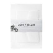 Lässige Motorradfahrer Hochzeit Einladungsbanderole (Vorderseite Beispiel)