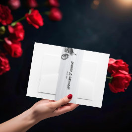 Lässige Motorradfahrer Hochzeit Einladungsbanderole