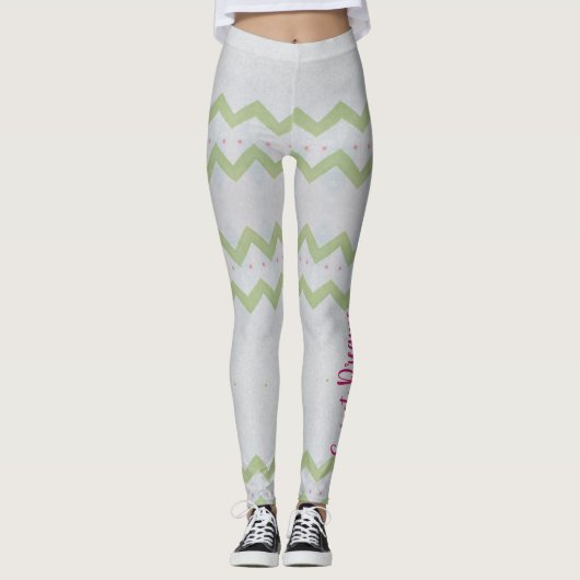 Lässige Pflanze Leggings (Vorderseite)