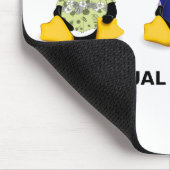 Lässige Pinguine Mousepad (Ecke)