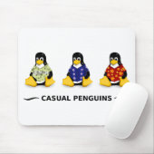 Lässige Pinguine Mousepad (Mit Mouse)