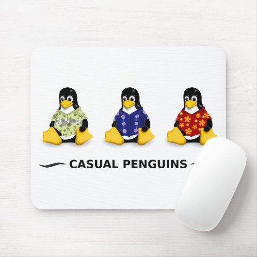 Lässige Pinguine Mousepad (Mit Mouse)