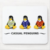 Lässige Pinguine Mousepad (Vorne)