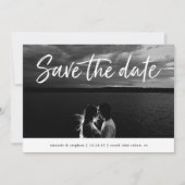 Lässige Pinsel | FOTO SAVE THE DATE (Vorderseite)