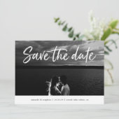 Lässige Pinsel | FOTO SAVE THE DATE (Stehend Vorderseite)