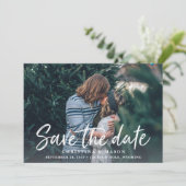 Lässige Pinsel | FOTO SAVE THE DATE (Stehend Vorderseite)