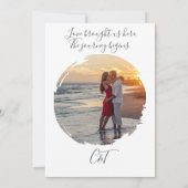 Lässige Post-Hochzeit-Brunch Moderne Kalligraphie Einladung (Rückseite)