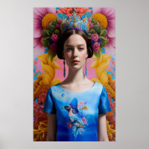 Lässige Prinzessin der Blauen Krone