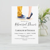 Lässige Probe Hochzeitszitat Einladung (Stehend Vorderseite)