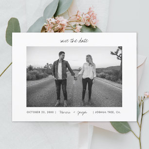 Lässige Rahmen-Foto Save the Date Einladung