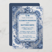 lässige romantische Hochzeit Einladung (Vorne/Hinten)