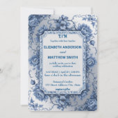 lässige romantische Hochzeit Einladung (Vorderseite)