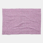 Lässige rosa Kordelstreifenmuster Geschirrtuch (Horizontal)