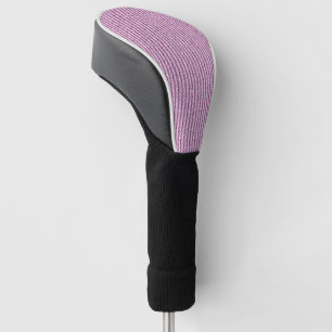 Lässige rosa Kordelstreifenmuster Golf Headcover