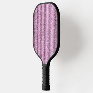 Lässige rosa Kordelstreifenmuster Pickleball Schläger