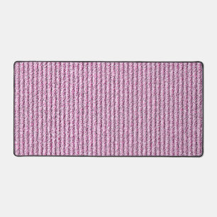 Lässige rosa Kordelstreifenmuster Schreibtischunterlage