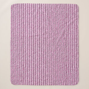 Lässige rosa Kordelstreifenmuster Sherpadecke