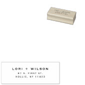 Lässige Rücksendeadresse Sans Serif-Kautschuk-Brie Gummistempel (Stempel)