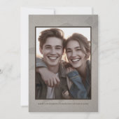 Lässige rustikale Hochzeit speichern Sie das Date- Save The Date (Vorderseite)