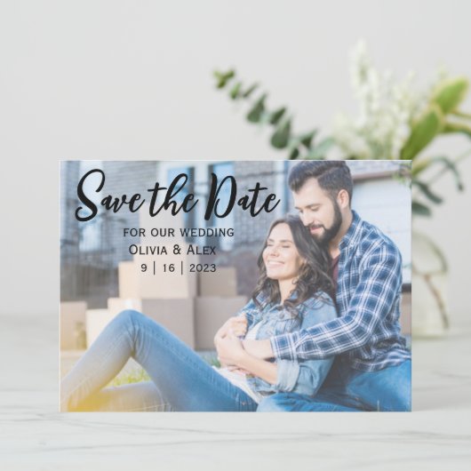 Lässige Save the Date-Karte Save The Date (Stehend Vorderseite)