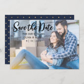 Lässige Save the Date-Karte Save The Date (Vorne/Hinten)