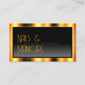 Lässige Schwarz-Rahmen-Farbgebung mit Coolem Logo Visitenkarte (Vorderseite)