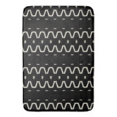 Lässige Schwarze Krawatte Badematte (Vorderseite Vertikal)