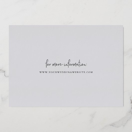 Lässige Skizze | FOTO SAVE THE DATE Folieneinladung (Rückseite)