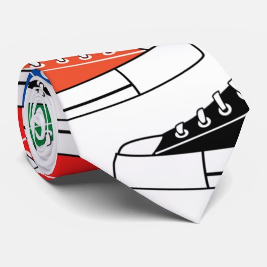 Lässige Sneakers Unisex Neck Tie Krawatte (Gerollt)