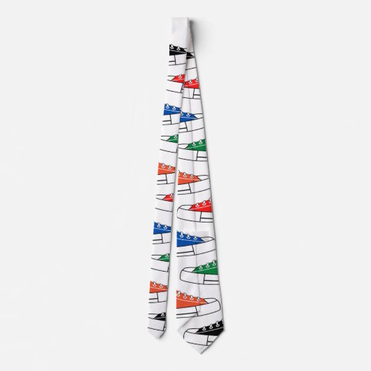 Lässige Sneakers Unisex Neck Tie Krawatte (Rückseite)