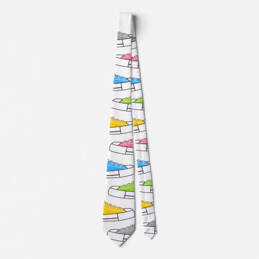 Lässige Sneakers Unisex Neck Tie Krawatte (Vorderseite)