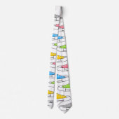 Lässige Sneakers Unisex Neck Tie Krawatte (Rückseite)