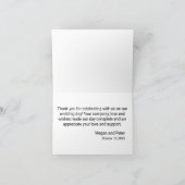 Lässige Sonnenblume Vielen Dank Karte (Innenseite)