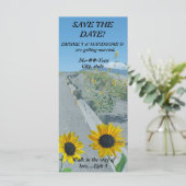 Lässige Sonnenstraße Save the Date beachten (Stehend Vorderseite)