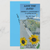 Lässige Sonnenstraße Save the Date beachten (Vorne/Hinten)