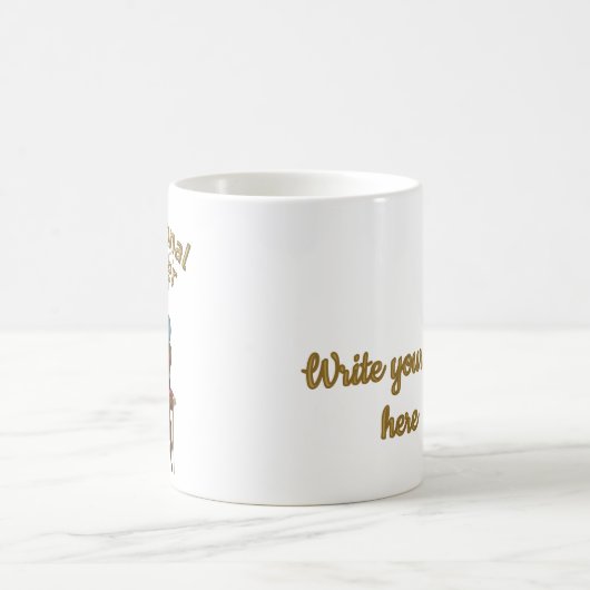 Lässige Stimmung Lustiger Affenkönig Chillaxer Kaffeetasse (Mittel)