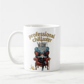 Lässige Stimmung Lustiger Affenkönig Chillaxer Kaffeetasse (Links)