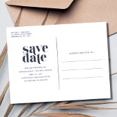 Lässige Strandhochzeit Save the Date Ankündigungspostkarte